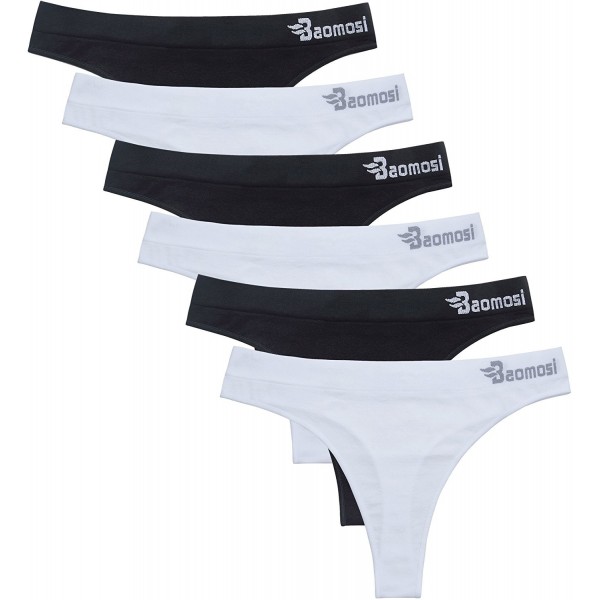 BAOMOSI Seamless Panties Breathable UnderwearWhite