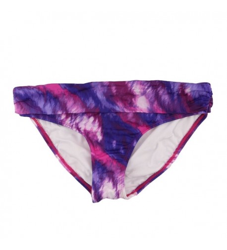 Purple Foldover Hipster Bikini Bottom
