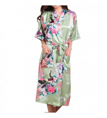 Womens Kimono Robe Long Blossoms