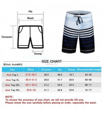 Men's Swim Trunks Quick Dry Board Shorts With Mesh Lining and Pockets ...