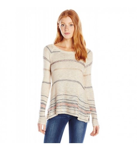 Jolt Sweater Contrast Stripes Natural