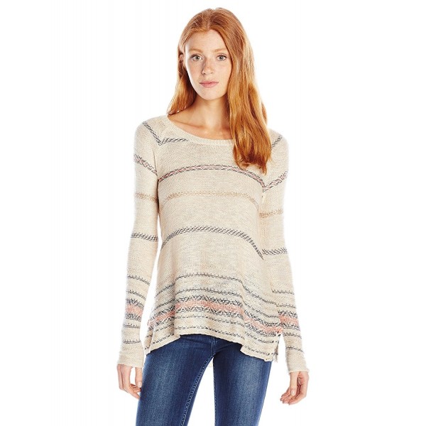 Jolt Sweater Contrast Stripes Natural