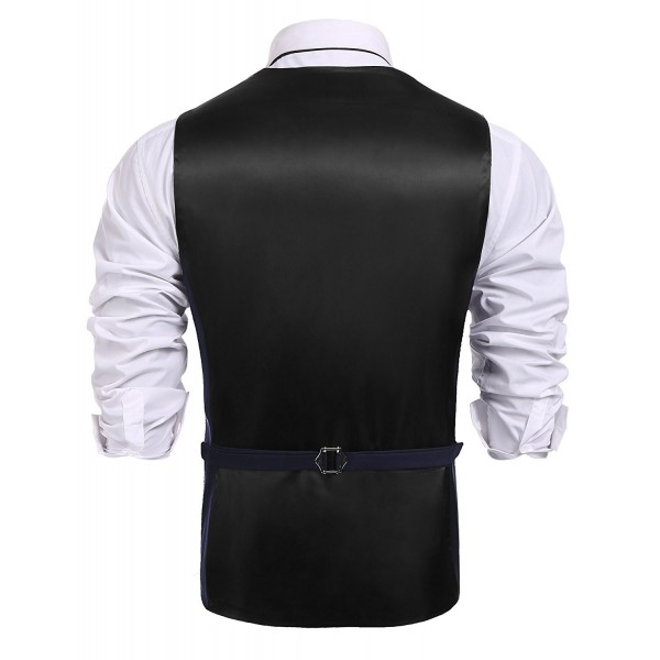 Men's Double-Breasted Jacket Business Dress Suit Vest Patchwork ...