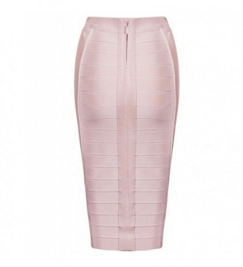 Women's Stripe Wear To Work Bandage Bodycon Midi Skirts H1863 - Pink ...