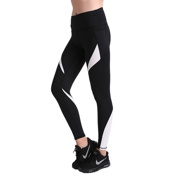 Lesubuy Patchwork Waistband Compression Exercise