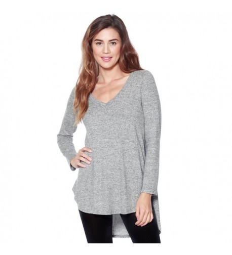 Womens Brushed Pullover Sweater Heather