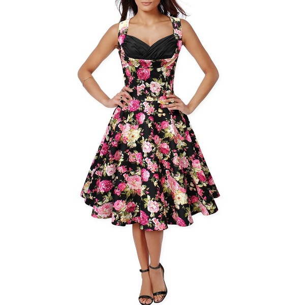 TowerTree 50s60s Floral Rockabilly Dresses
