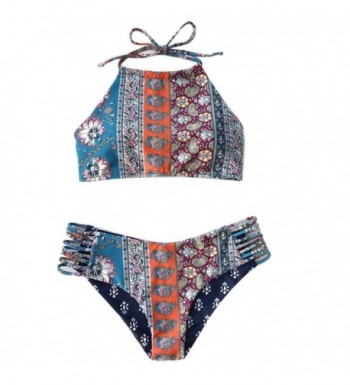 Doramode Waisted Floral Swimsuits Bottoms