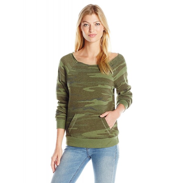 Alternative Womens Printed Eco Fleece Sweatshirt