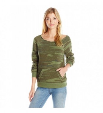 Alternative Womens Printed Eco Fleece Sweatshirt