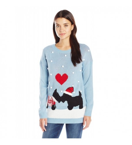 Notations Womens Schnauzer Christmas Sweater