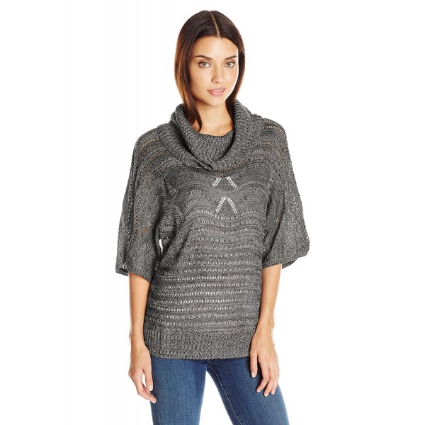 OneWorld Womens Pullover Marled Sweater