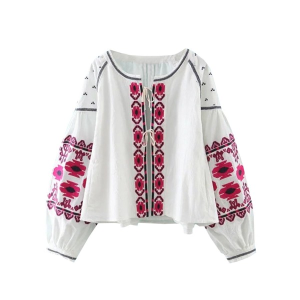 Futurino Womens Embroidered Sleeve Jacket