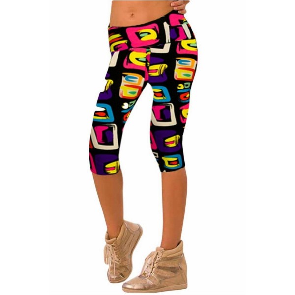 RACLE Fitness Printed Stretch Leggings