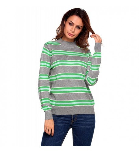 Elesol Striped Pullover Knitted Sweater