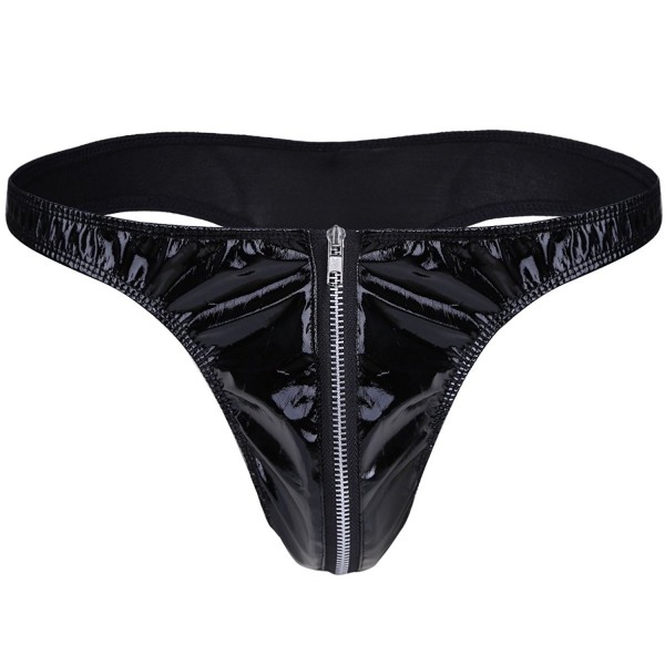 MSemis Leather Wetlook Underwear Waistline