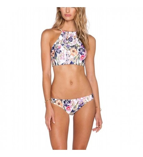 Womens Floral Printing Swimsuit Bathing