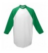 Augusta Baseball Jersey Raglan sleeves White Green Adult LG