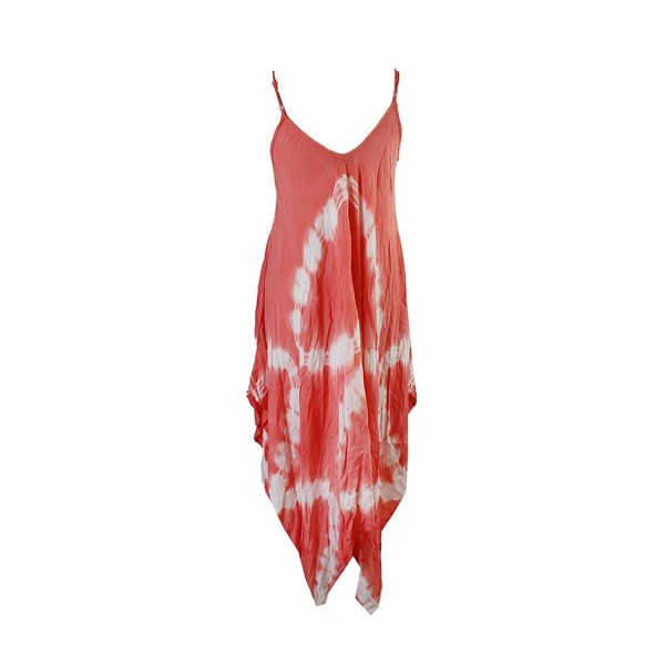 Tie-Dye Handkerchief Maxi Dress Cover-Up Women's Swimsuit Medium ...