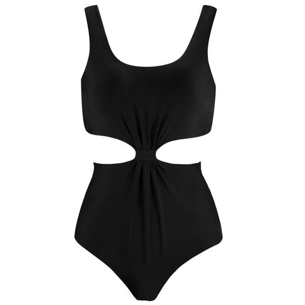 TRANGEL Black Knotted Piece Swimsuits