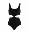 TRANGEL Black Knotted Piece Swimsuits