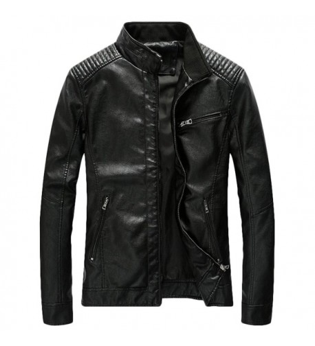 Youhan Casual Bomber Leather Jacket
