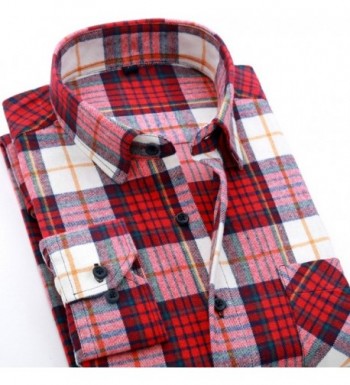 CATERTO Sleeve Flannel Casual Checked