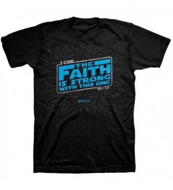 Faith Strong Tee Black Christian