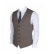 Ruth Boaz 2Pockets 5Buttons Wool Herringbone Tweed Business Suit Vest Herringbone