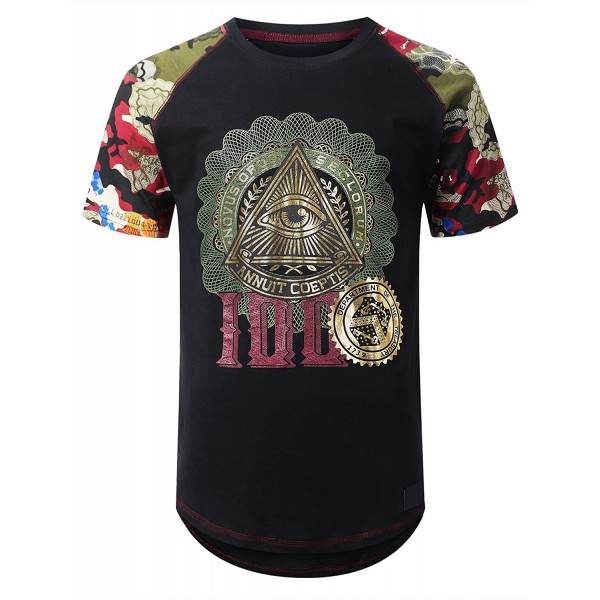 URBANCREWS Hipster Freemason Raglan T Shirt