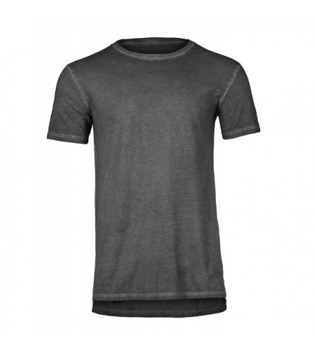 Pigment Long Line Sleeves T Shirt Charcoal