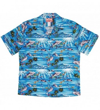 Diamond Dolphin Hawaiian Aloha Shirt