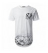 URBANTOPS Hipster Graphic Longline T shirt