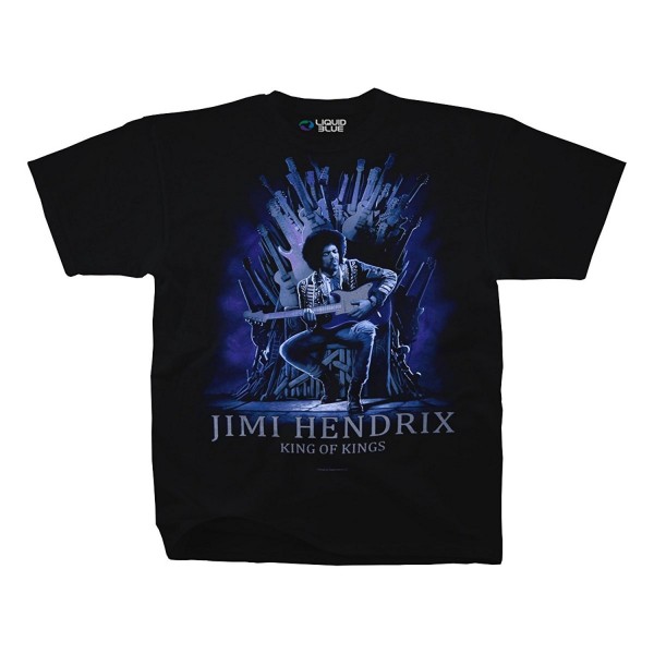 Jimi Hendrix Guitar Adult T Shirt