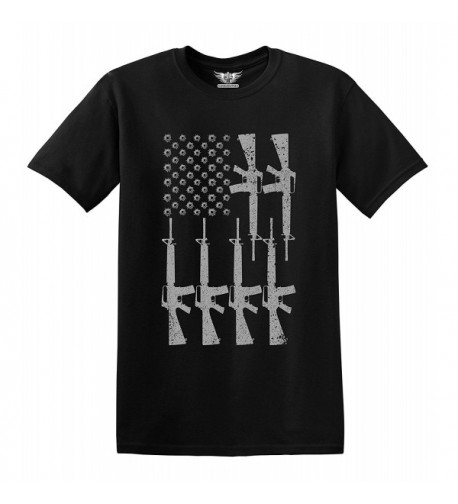 GunShowTees American Bulletholes AR 15 Medium
