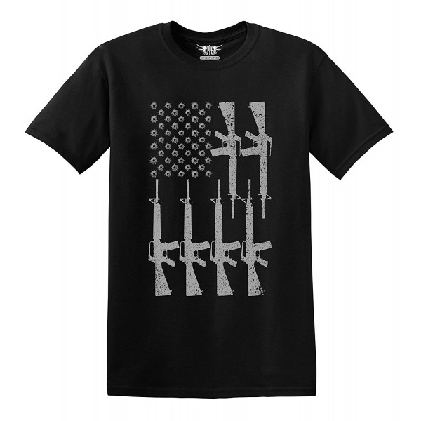 GunShowTees American Bulletholes AR 15 Medium