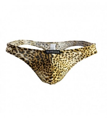 Sexy Men's Underwear Thong G-String Leopard Print Bulge Pouch T-Back ...