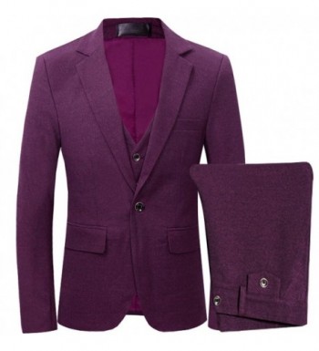 3 Piece Casual Winter Blazer Purple