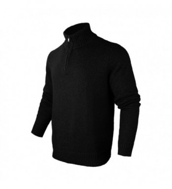BeMoreWithLess Casual Quarter Zip Sweater Pullover