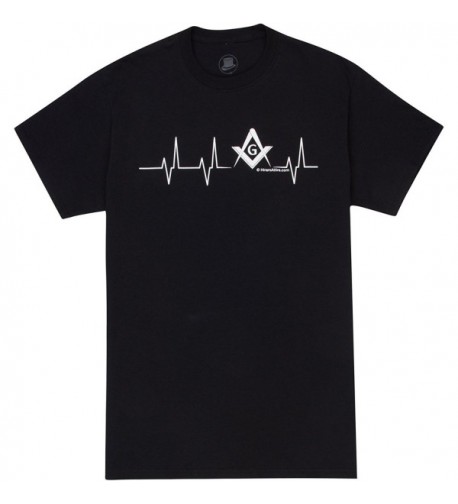 HiramAttire Masonic T Shirt Freemason Heartbeat