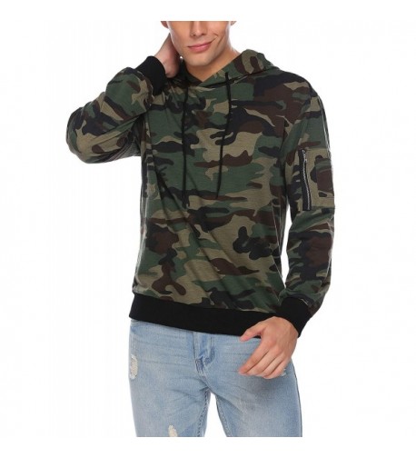 Coofandy Pullover Hoodie Camouflage Sweatshirts