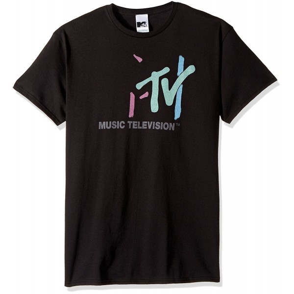 MTV Mens Retro T Shirt Black