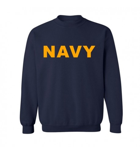 Navy NAVY Crewneck Sweatshirt print