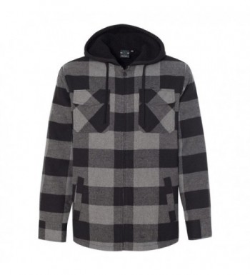 Burnside Quilted Flannel Full Zip Hooded