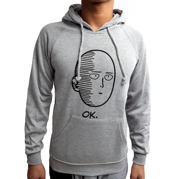 Anime One Punch Ok Quote_MA2415 Hoodie Hoody Sweater Grey