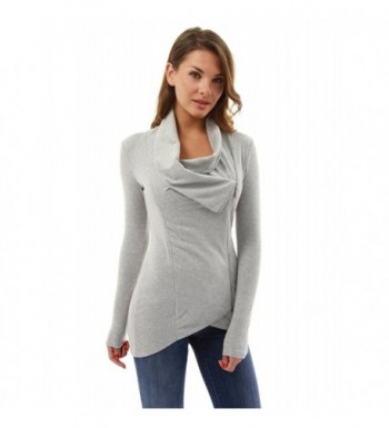 PattyBoutik Womens High low Pullover Heather