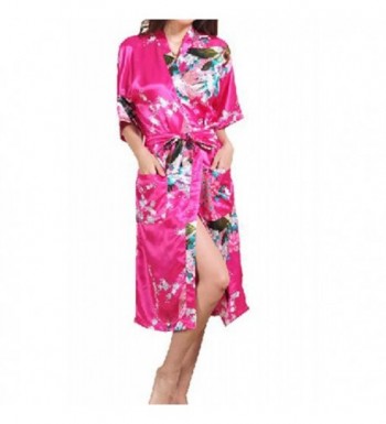 Artiwa Womens Fuchsia Kimono Pajamas