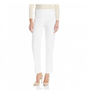 Ruby Rd. Women's Pull-On Solar Millennium Super Stretch Pant - White ...