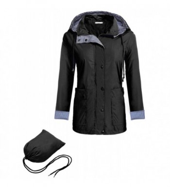 Hufcor Lightweight Waterproof Raincoat Black XL