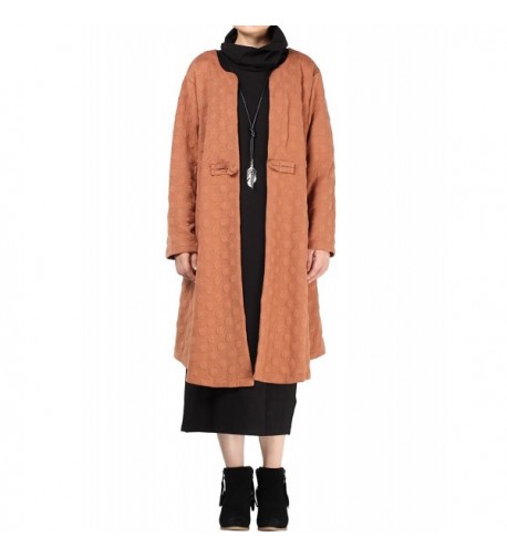 Mordenmiss Womens Sleeve Button Trench